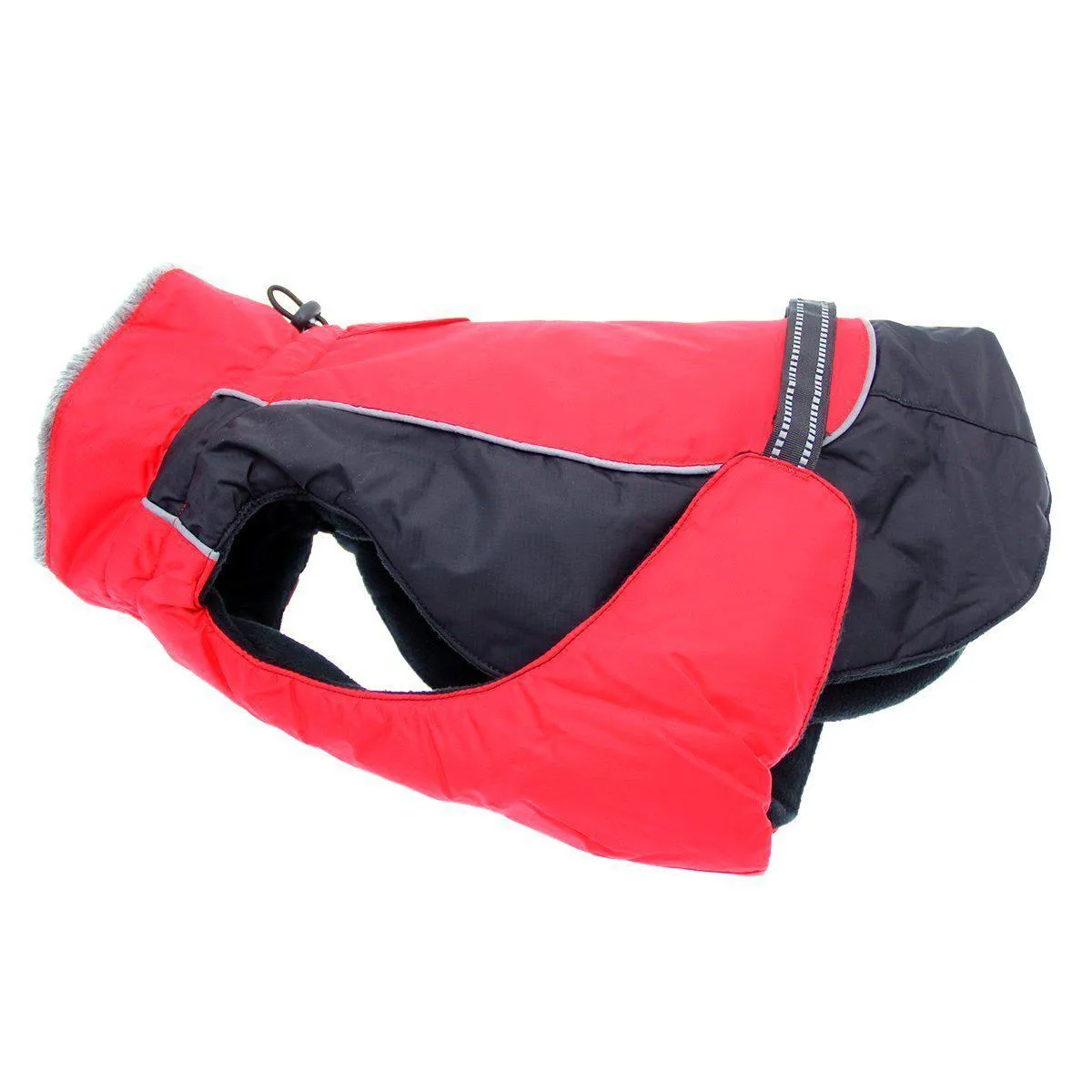 Alpine All-Weather Dog Coat Red And Black