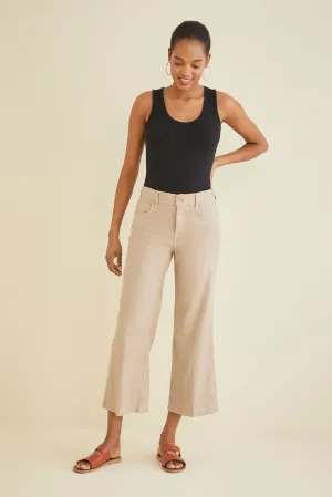 Annabelle Wide Leg Cropped Pant