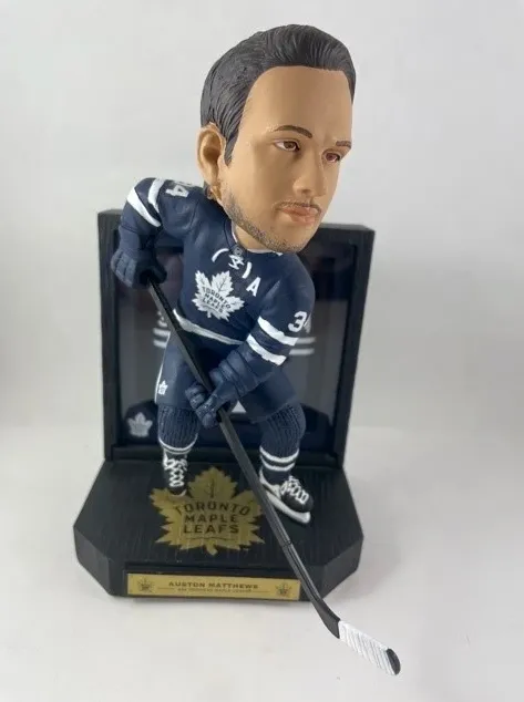 Auston Matthews Toronto Maple Leafs Framed Showcase Bobblehead Knocker Bobble Head