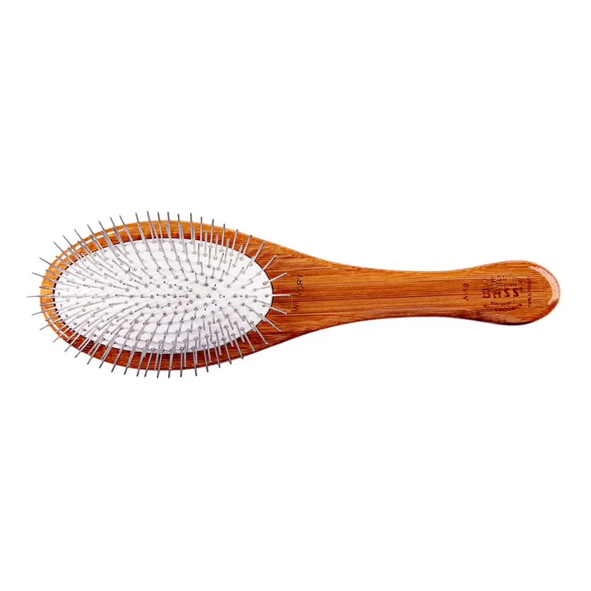 Bass Brushes Style & Detangle Alloy Pin Paddle Brush For Dogs