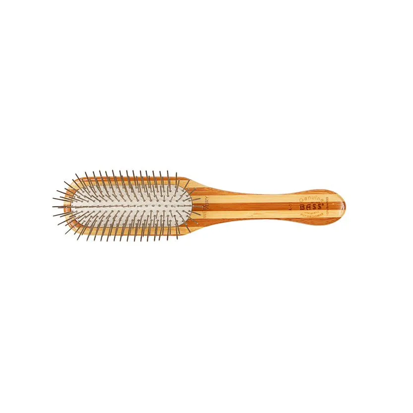 Bass Brushes Style & Detangle Alloy Pin Paddle Brush For Dogs