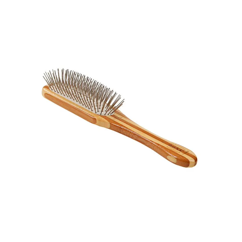 Bass Brushes Style & Detangle Alloy Pin Paddle Brush For Dogs