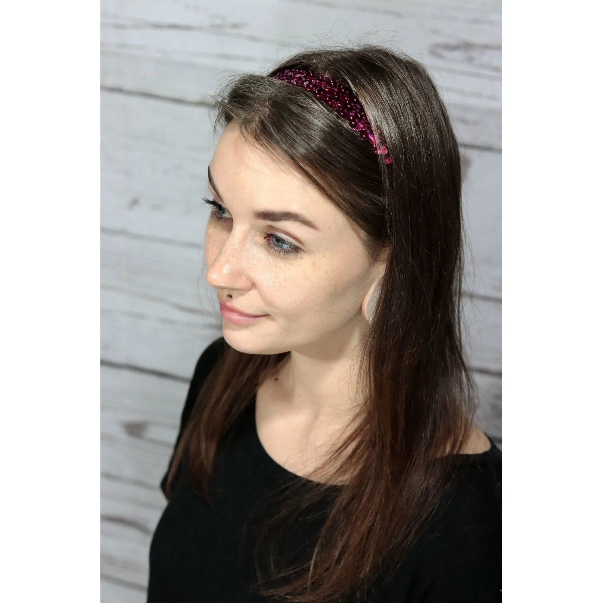 Black Sequin Headband