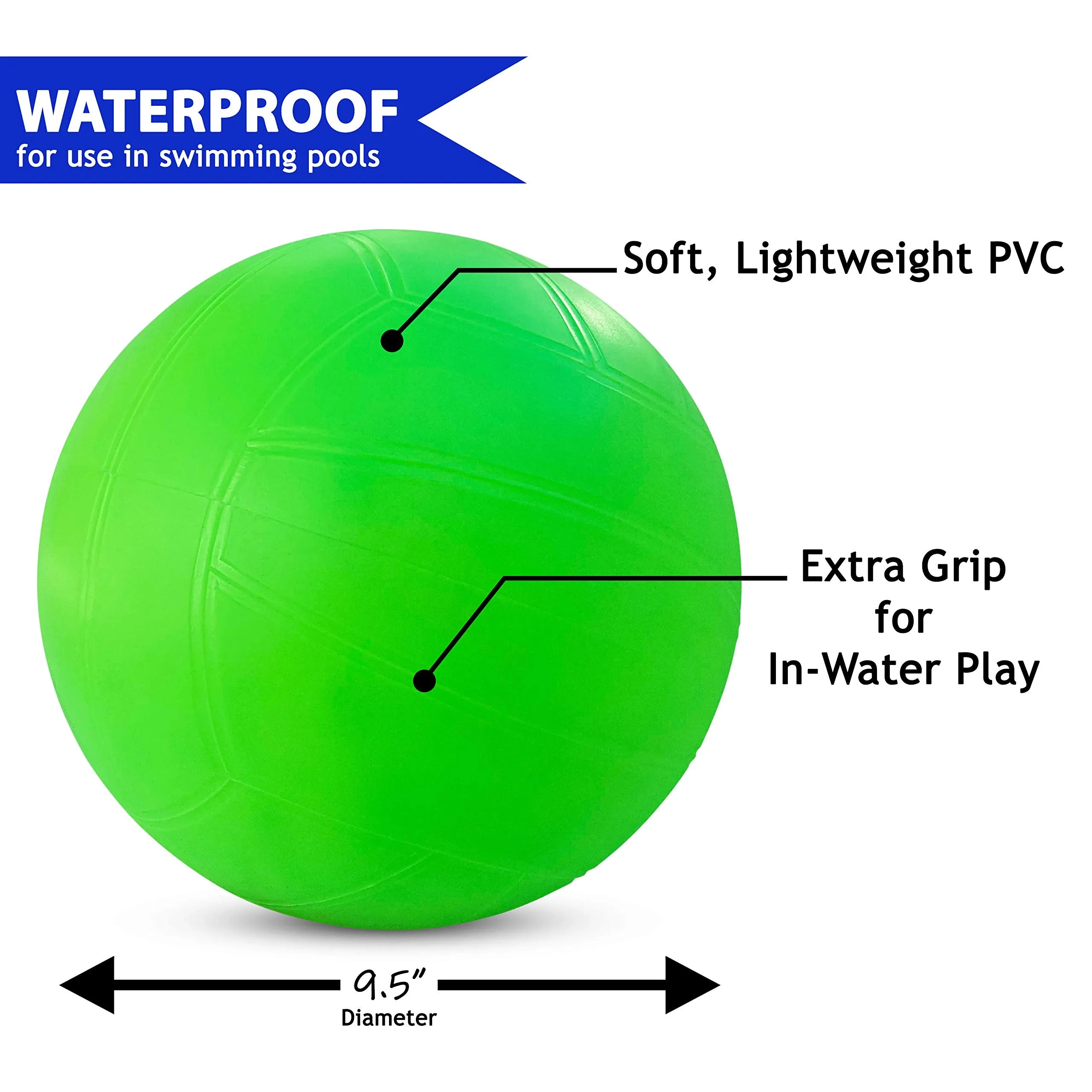 Botabee Youth Swimming Pool Water Volleyball | Pool Volleyball with Oversized 30