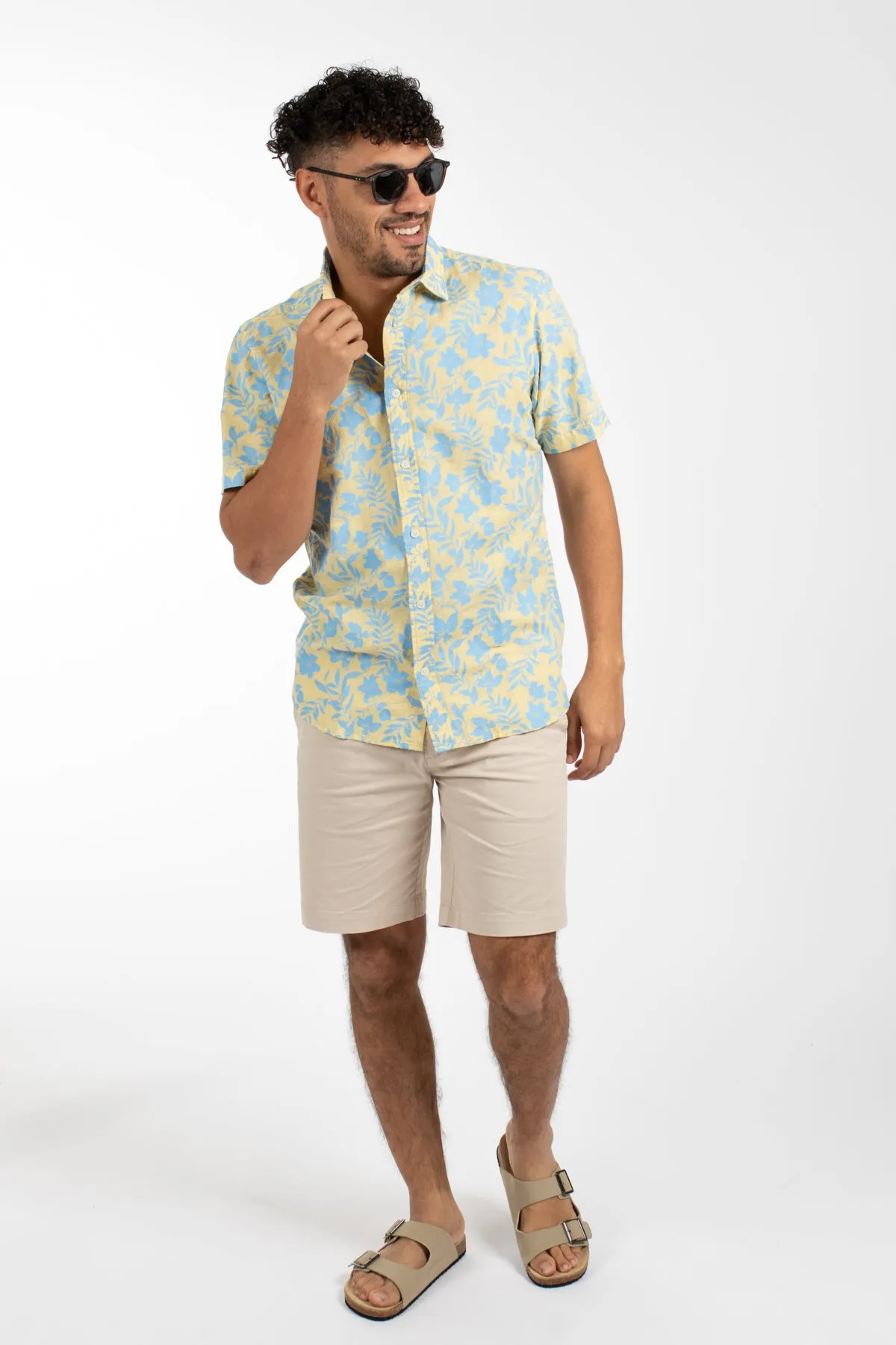 Butter Floral Cotton Linen Shirt