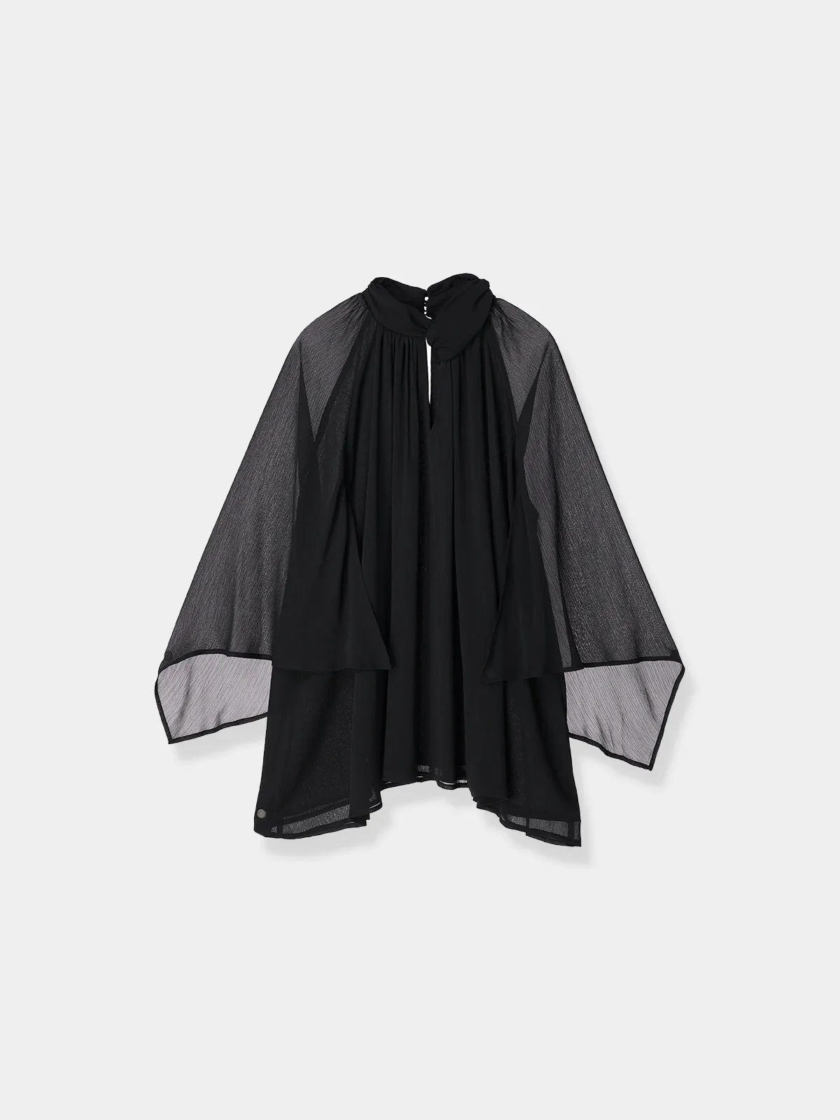 Cape sleeve Chiffon Blouse