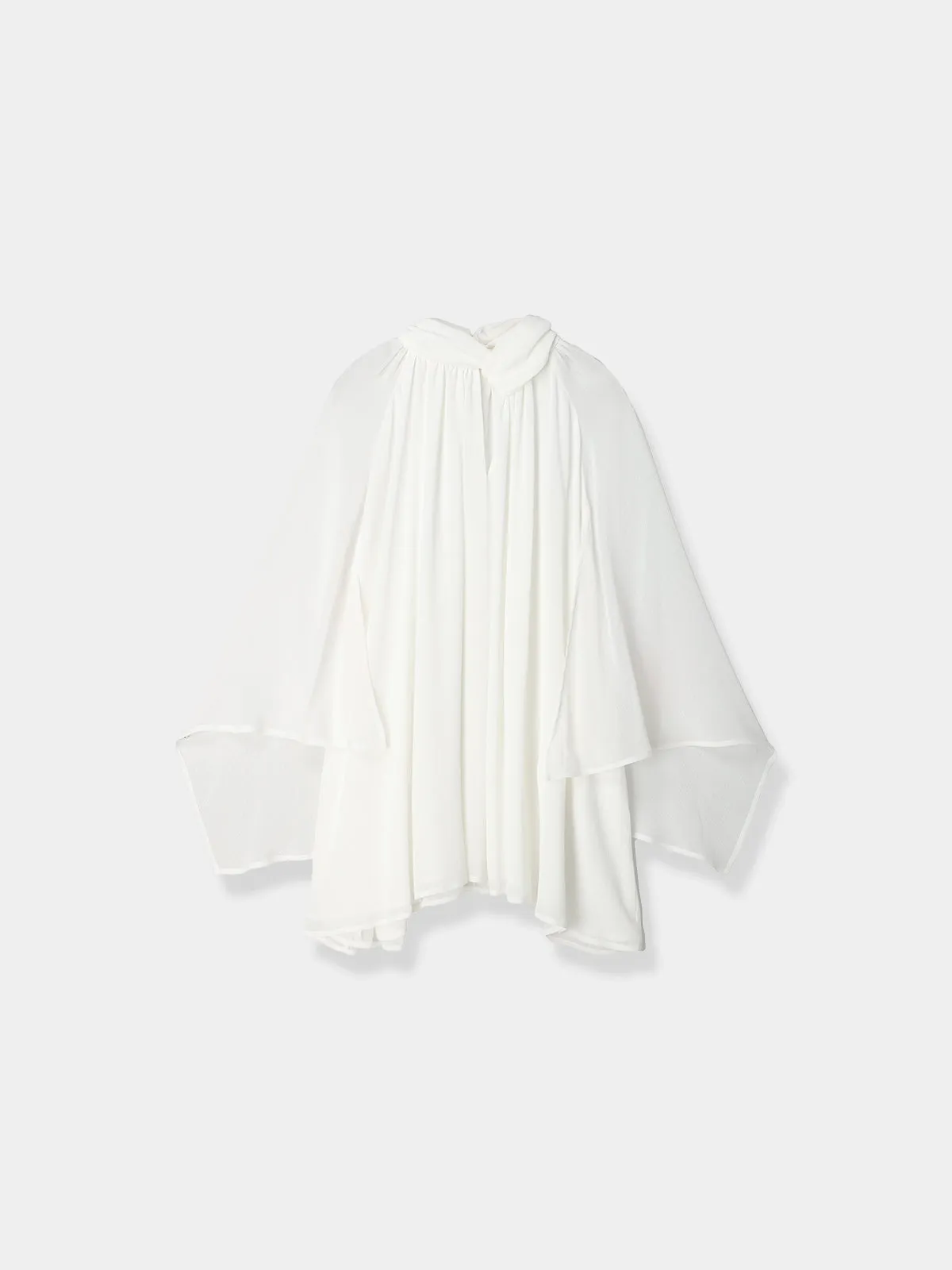 Cape sleeve Chiffon Blouse