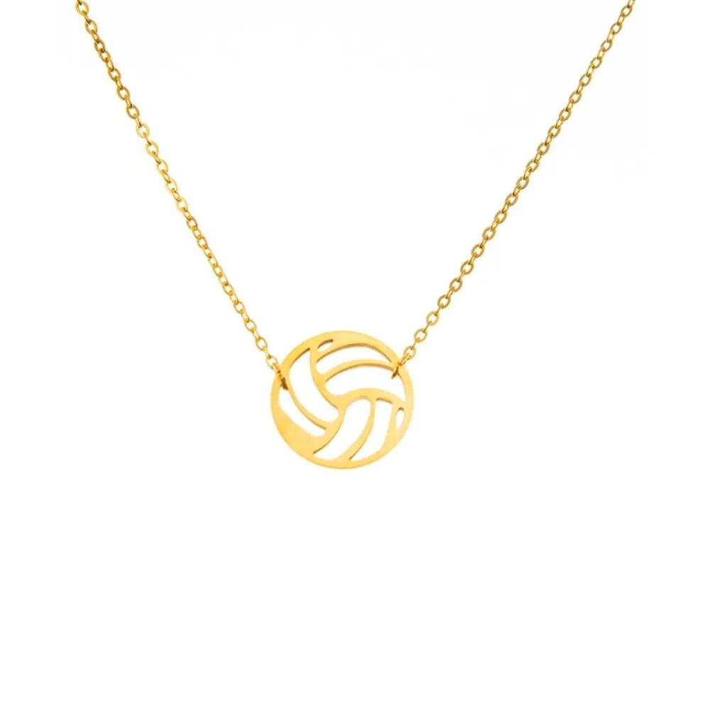 Dainty Volleyball Stainless Steel Necklace