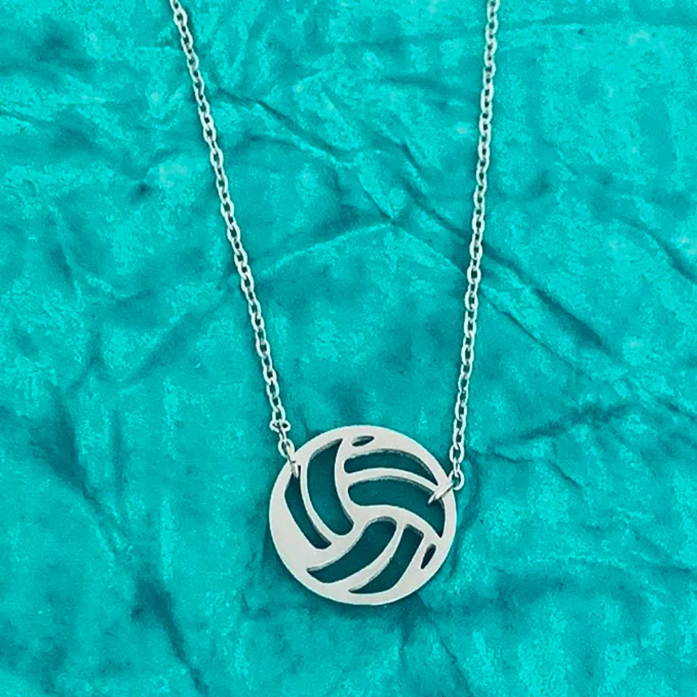 Dainty Volleyball Stainless Steel Necklace