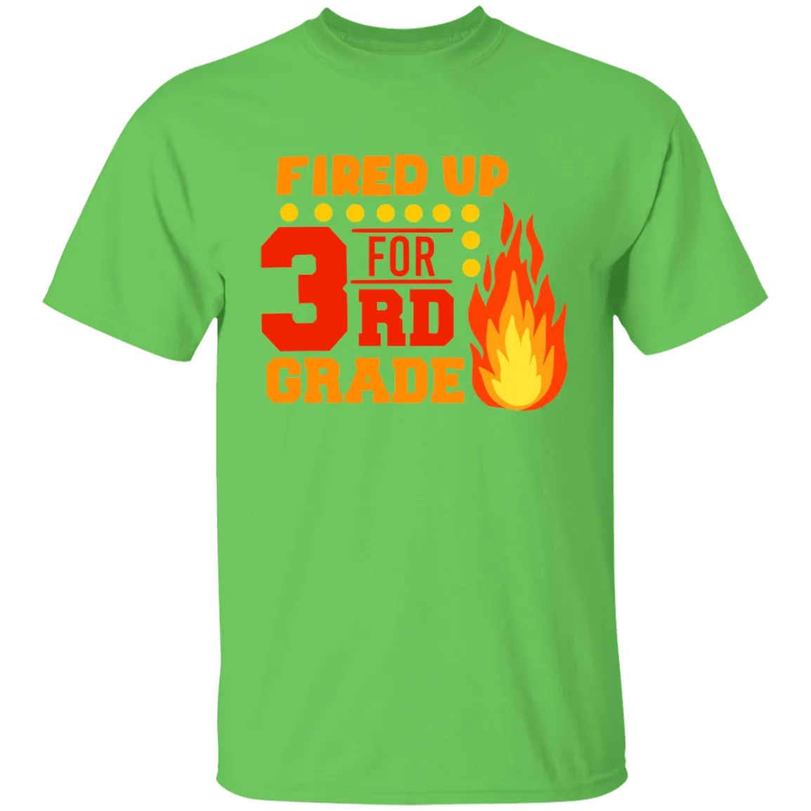 Fired Up For 3rd Grade Youth 100% Cotton T-Shirt