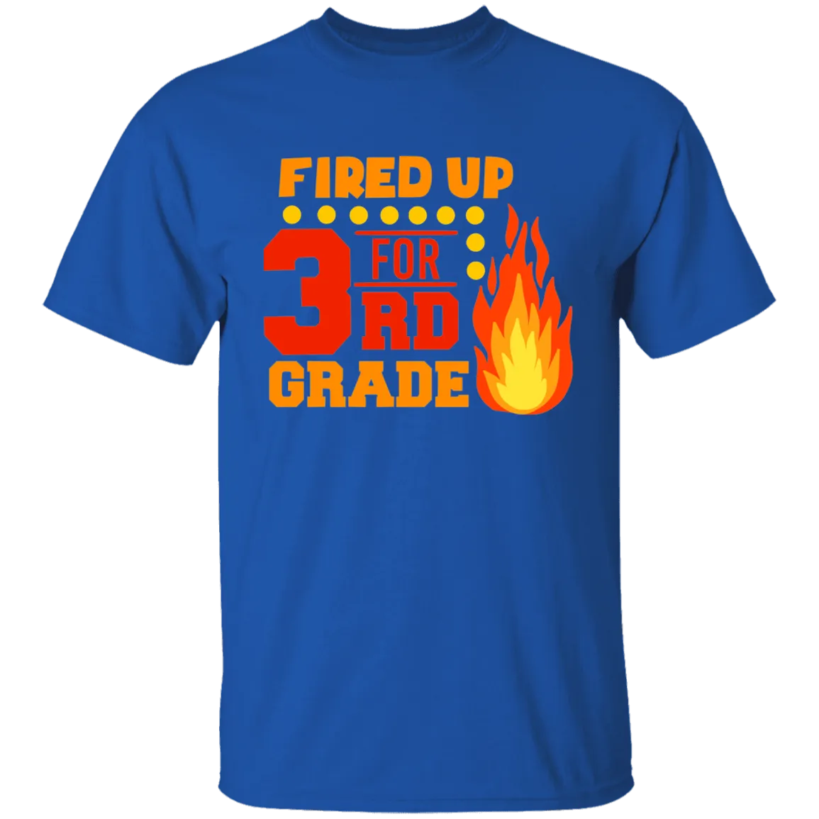 Fired Up For 3rd Grade Youth 100% Cotton T-Shirt