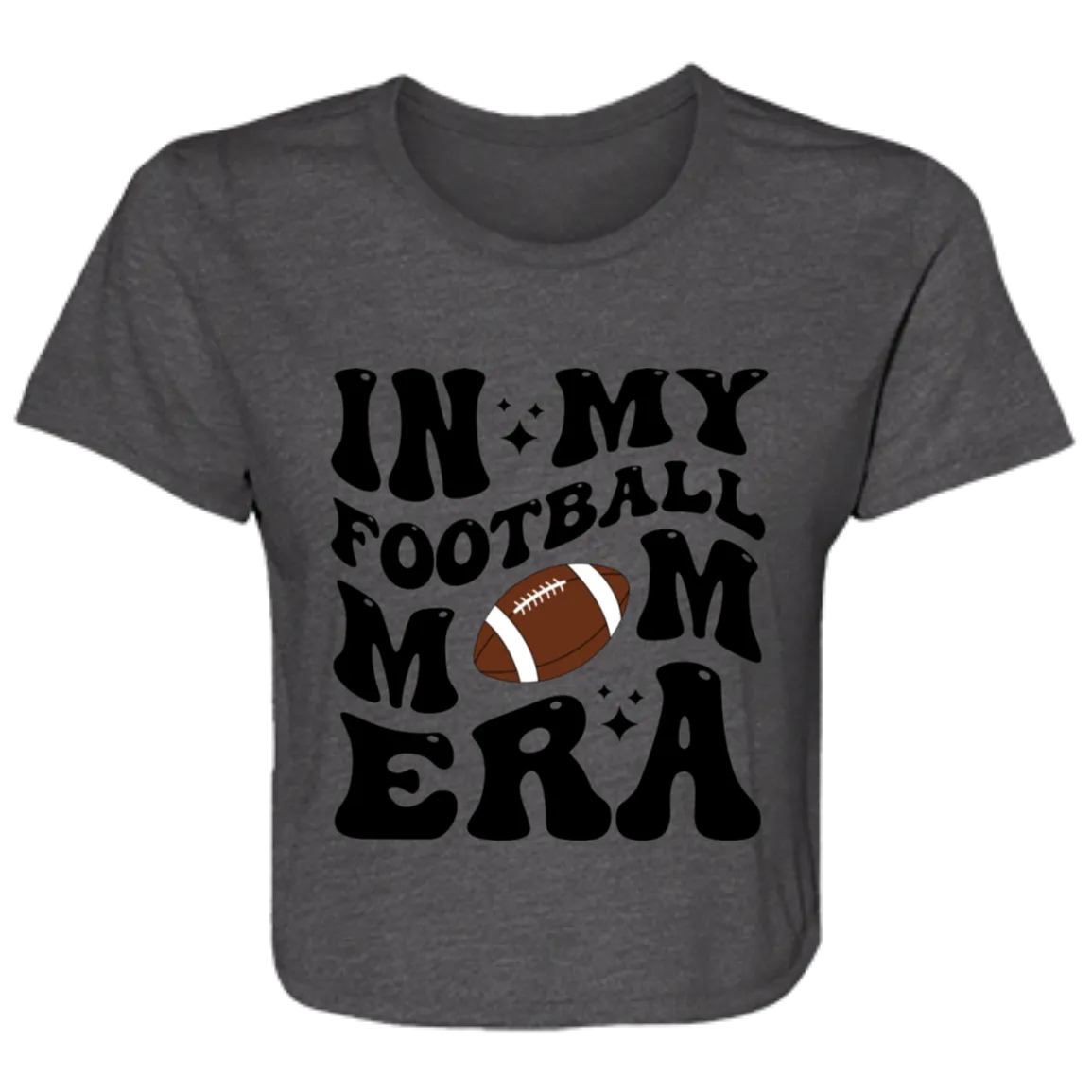 Football Mom B8882 Ladies' Flowy Cropped Tee