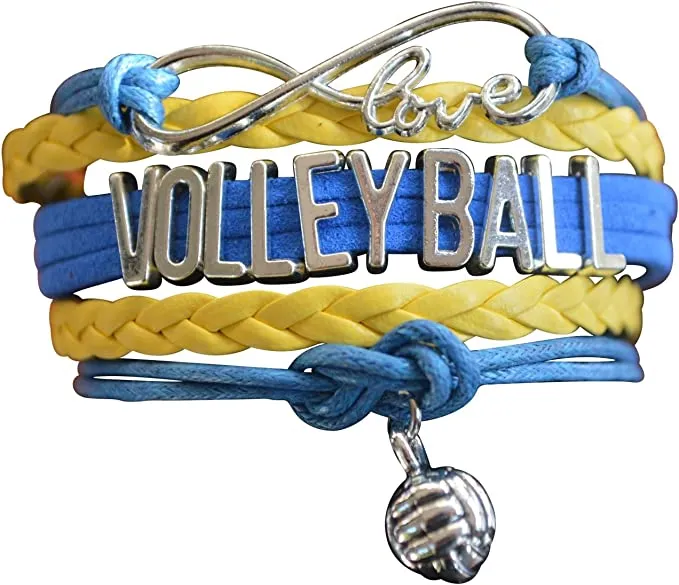 Girls Volleyball Bracelet-15 Team Colors