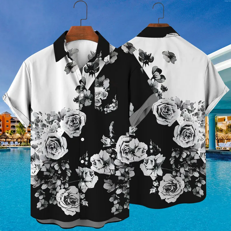 Hawaiian Beach 3D Graphic Print Shirt