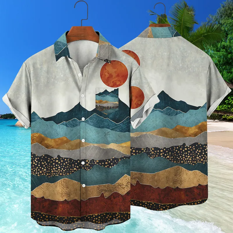 Hawaiian Beach 3D Graphic Print Shirt