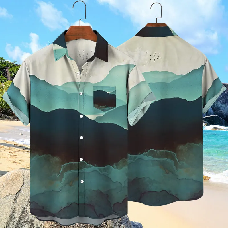 Hawaiian Beach 3D Graphic Print Shirt