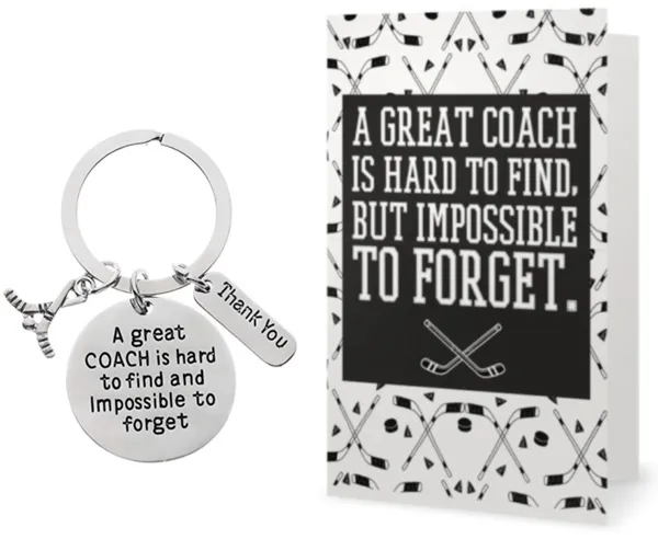 Ice Hockey Coach Card & Keychain