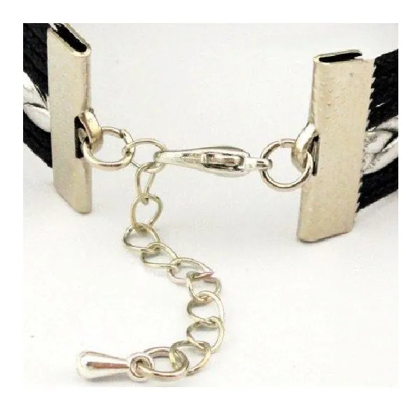 Infinity Girls Hockey Charm Bracelet