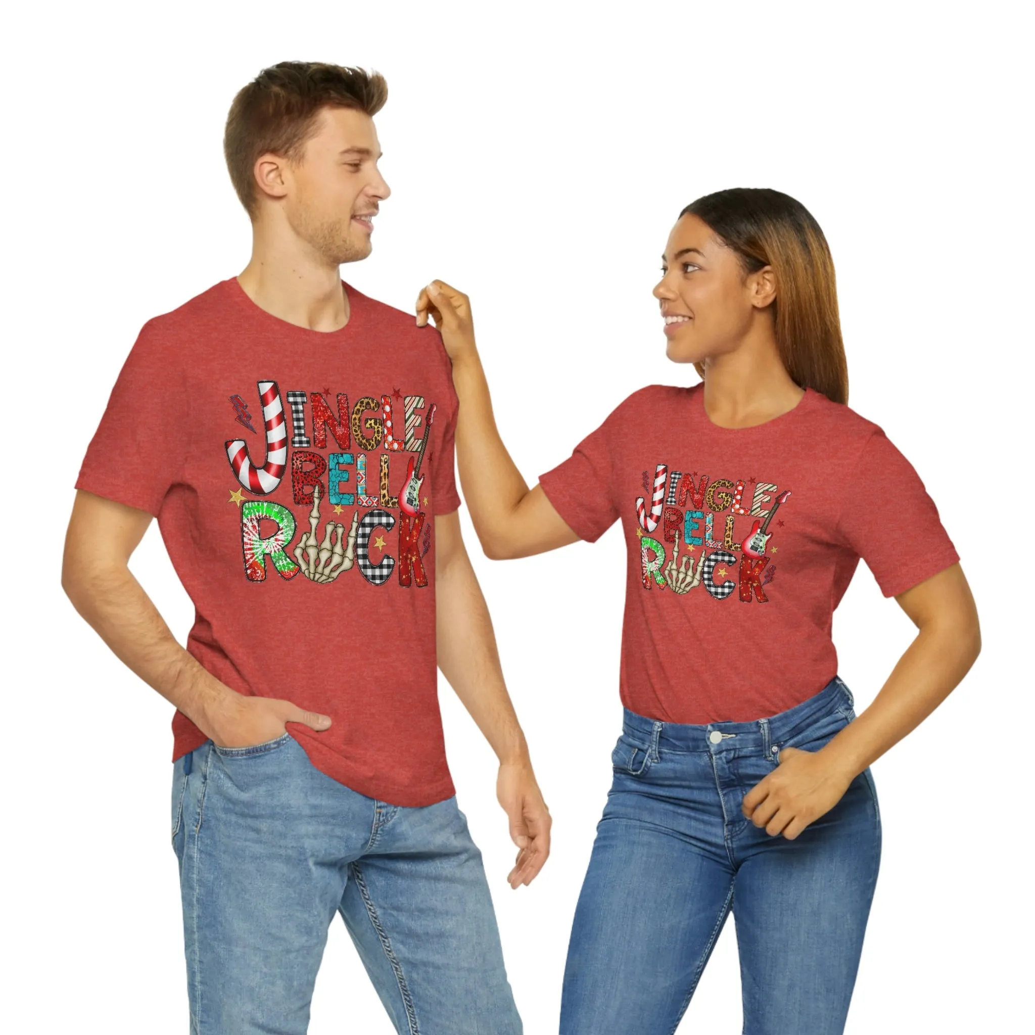 Jingle Bell Rock Women's Christmas Shirt Jersey Short Sleeve Tee