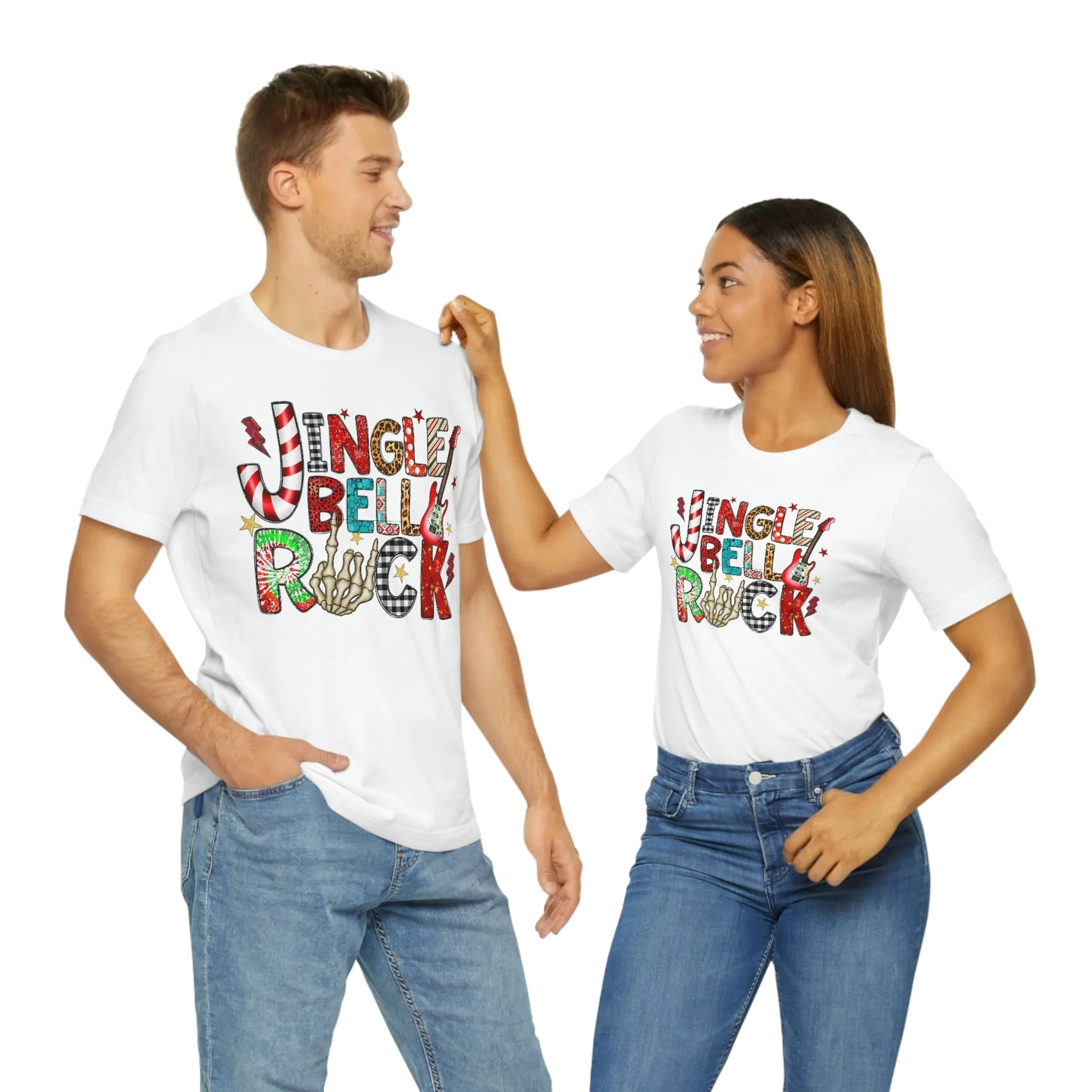 Jingle Bell Rock Women's Christmas Shirt Jersey Short Sleeve Tee