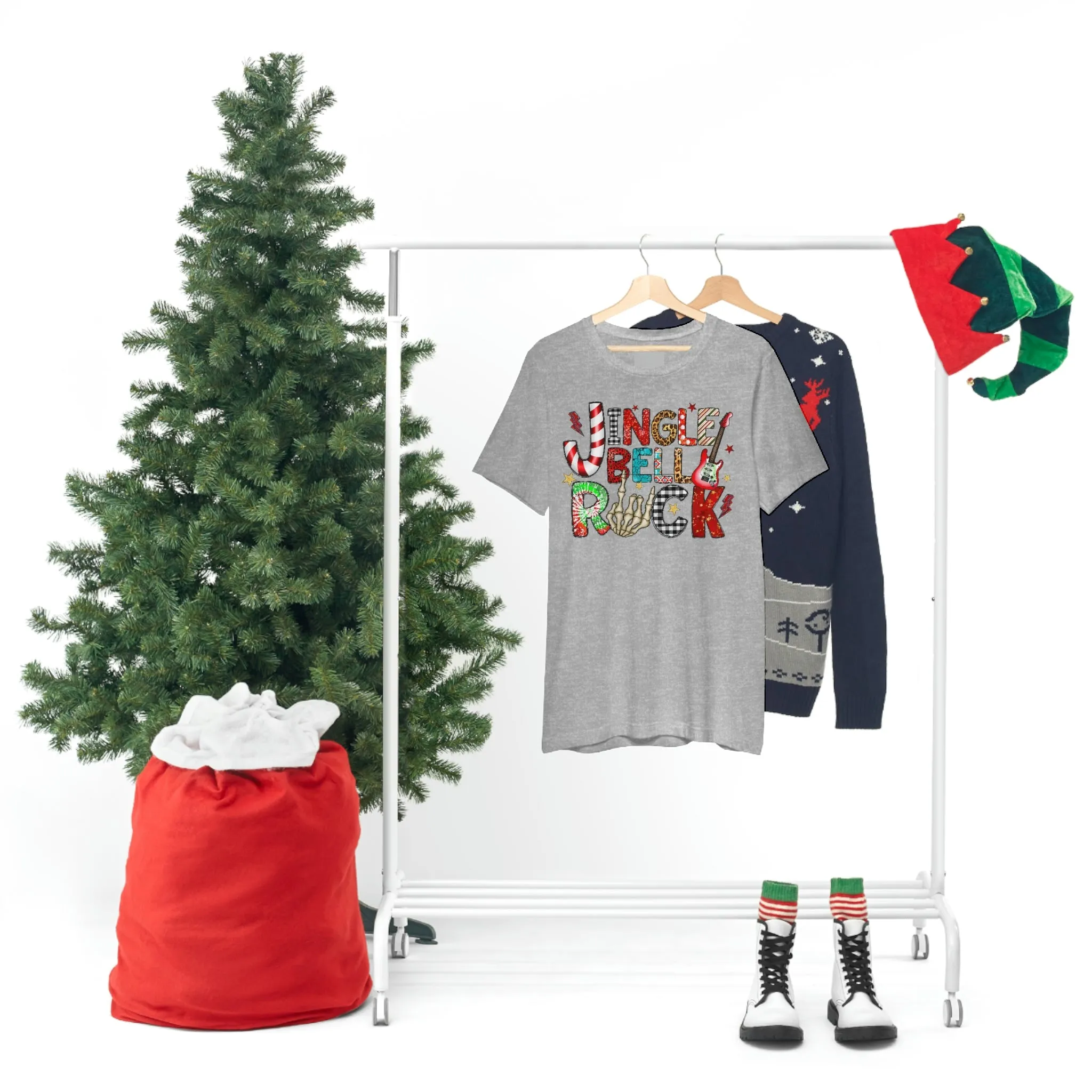 Jingle Bell Rock Women's Christmas Shirt Jersey Short Sleeve Tee