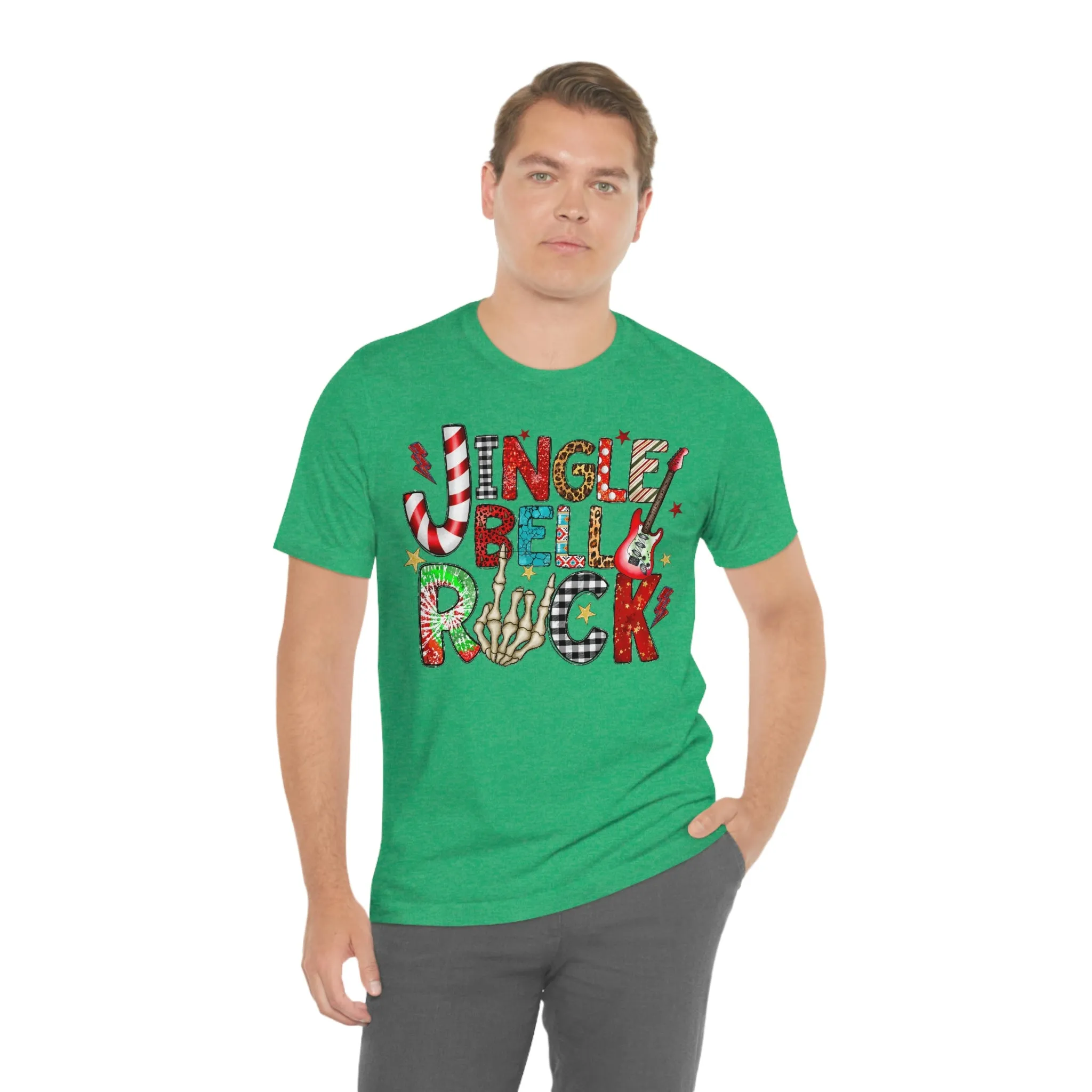 Jingle Bell Rock Women's Christmas Shirt Jersey Short Sleeve Tee