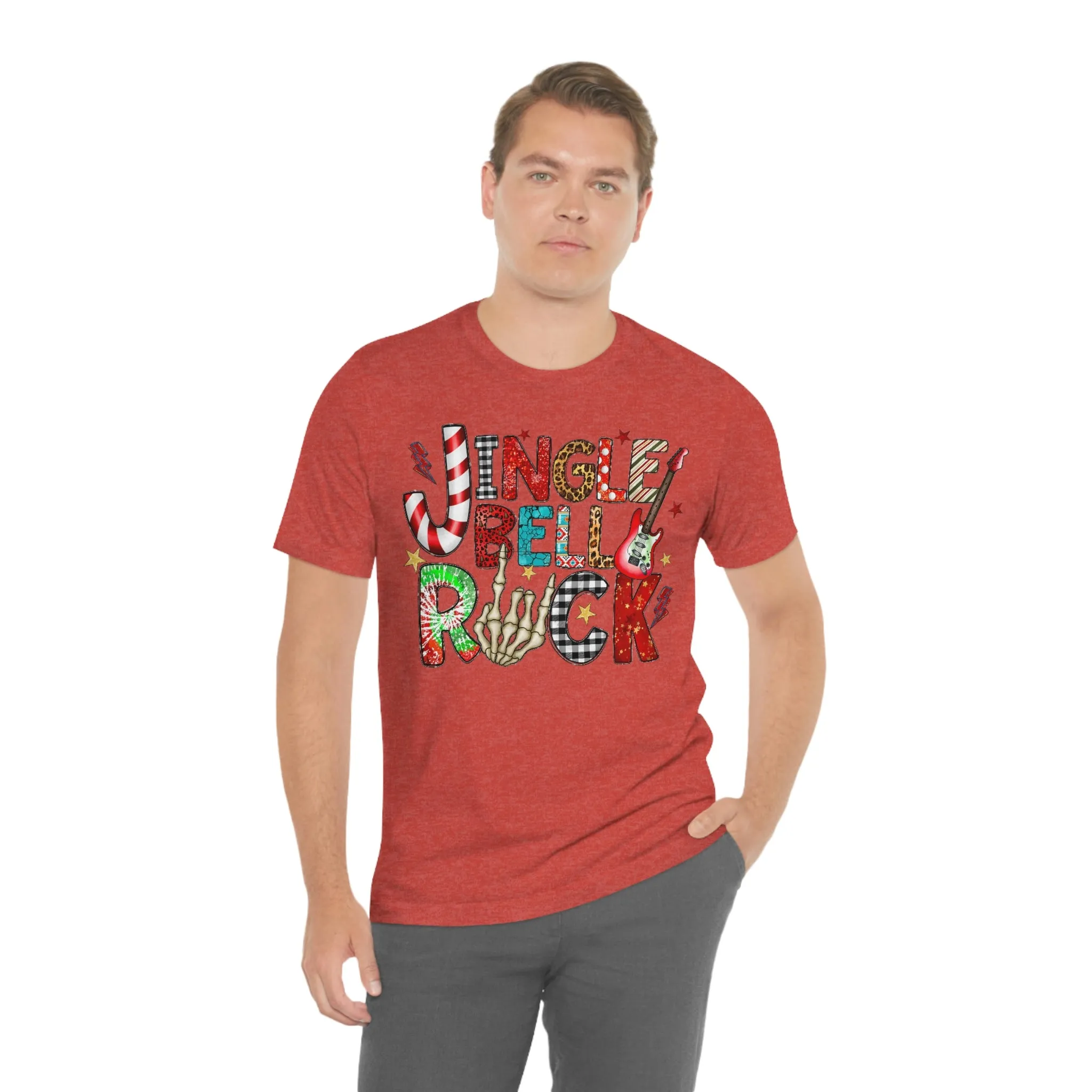 Jingle Bell Rock Women's Christmas Shirt Jersey Short Sleeve Tee