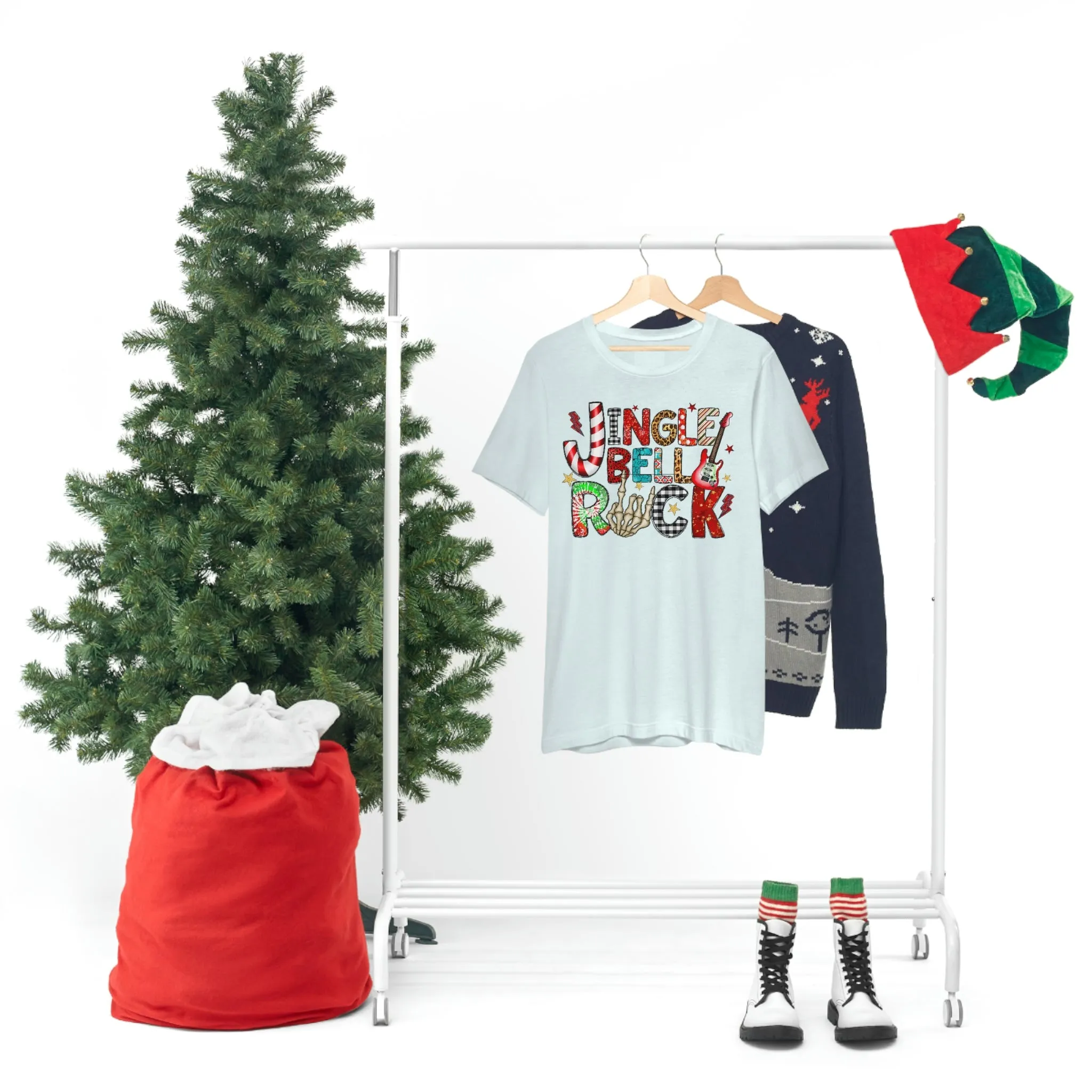 Jingle Bell Rock Women's Christmas Shirt Jersey Short Sleeve Tee