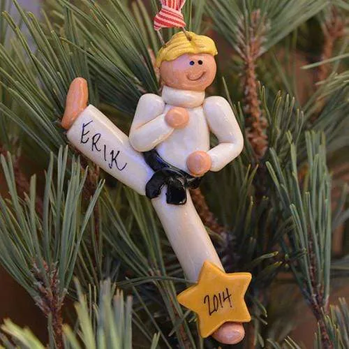 Karate Christmas Ornament