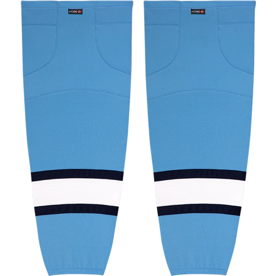 Kobe Sportswear K3GS87R Pro Series Pittsburgh Penguins Winter Classic Powder Blue Mesh Ice Hockey Socks