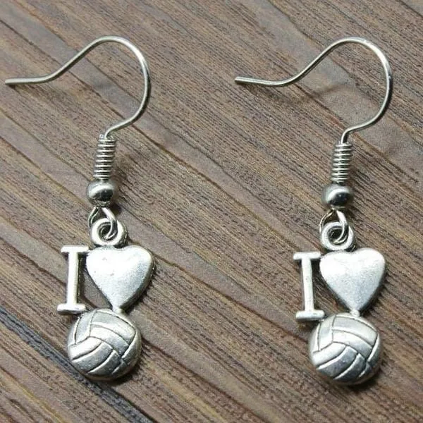 Love Volleyball Earrings