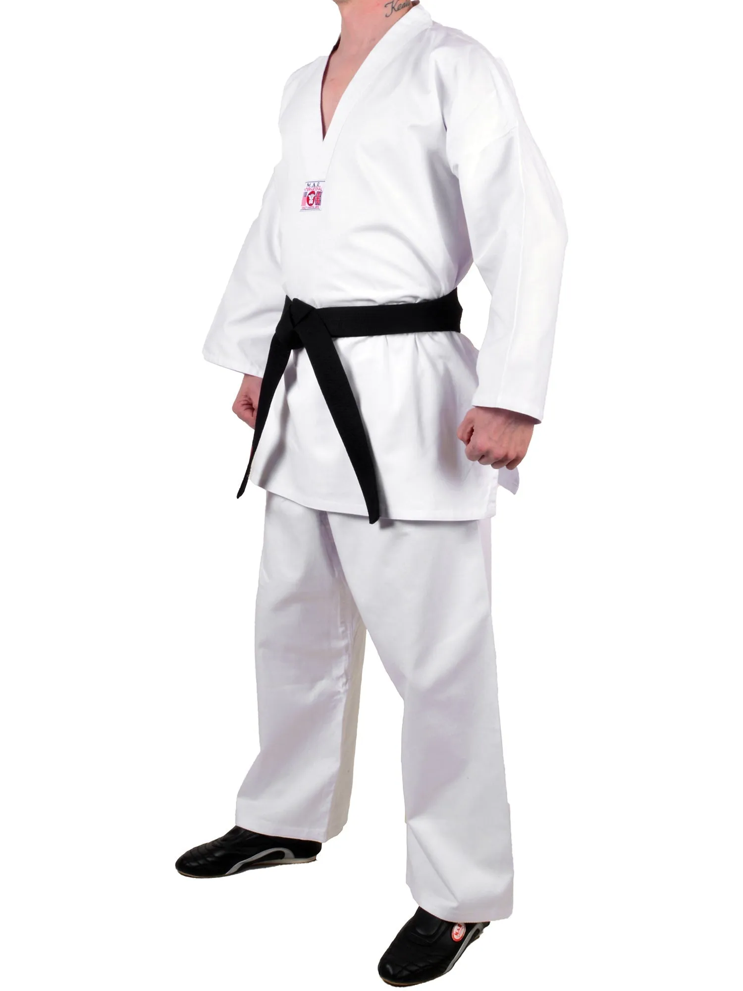 MAR-003 | White V-Neck Karate Uniform Gi (8oz Fabric)