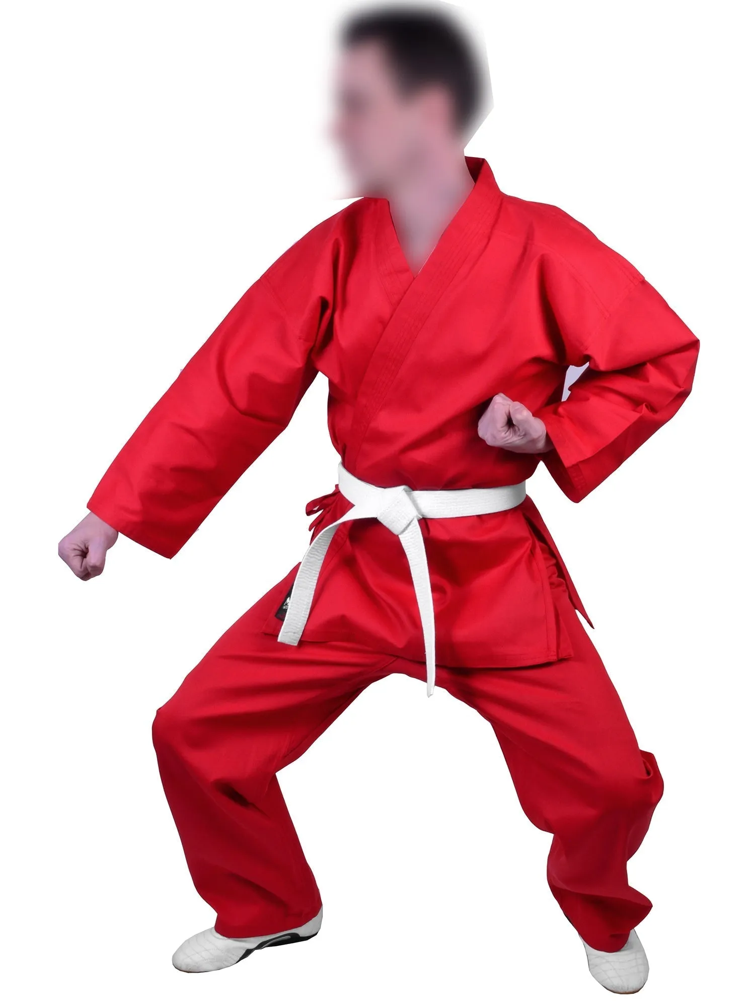 MAR-005A | Red Karate Student Uniform Gi (8oz Fabric)   FREE BELT