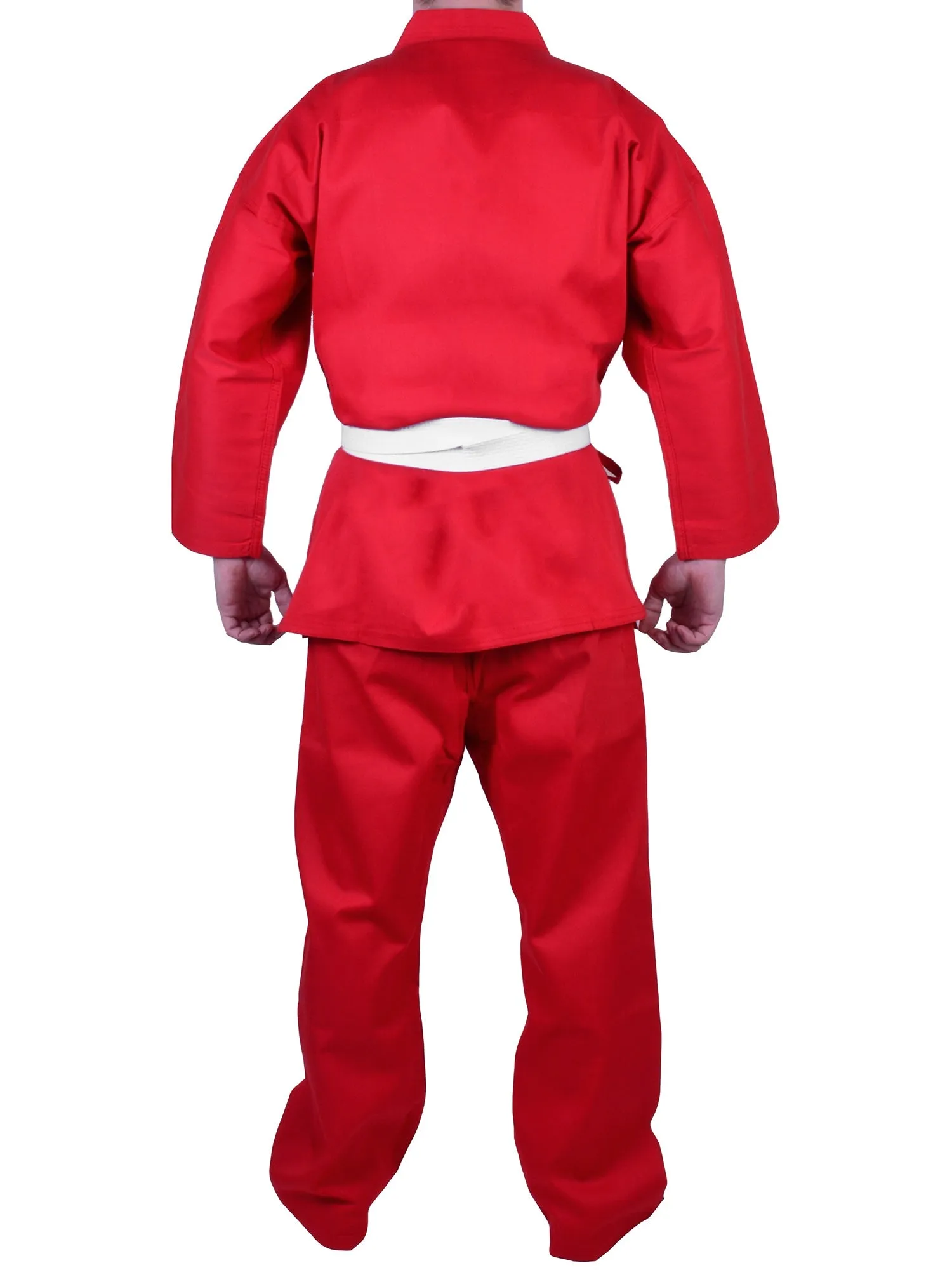 MAR-005A | Red Karate Student Uniform Gi (8oz Fabric)   FREE BELT