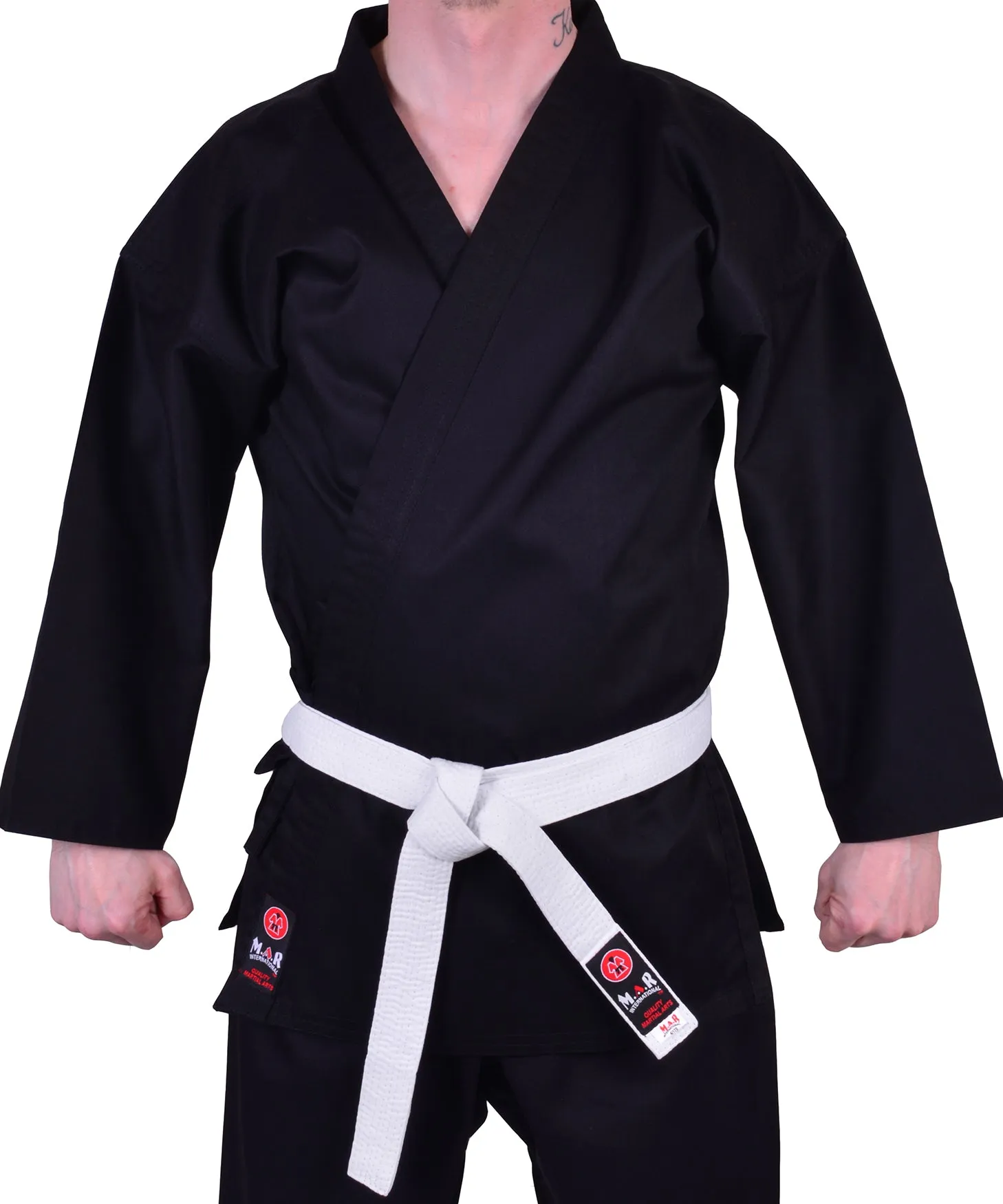 MAR-019B | Traditional Black Karate Jacket