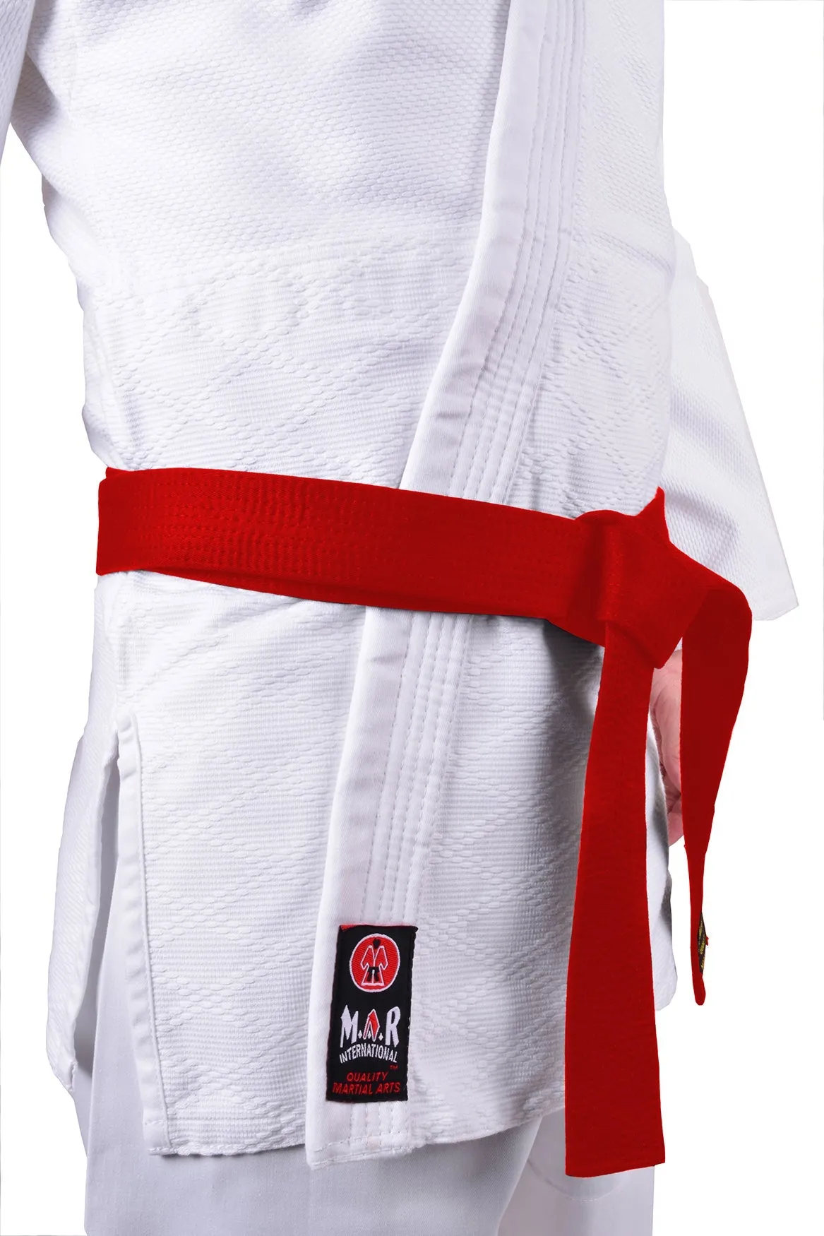 MAR-023 | White Lightweight Judo/Jiu-Jitsu Uniform for Beginner Students   FREE BELT