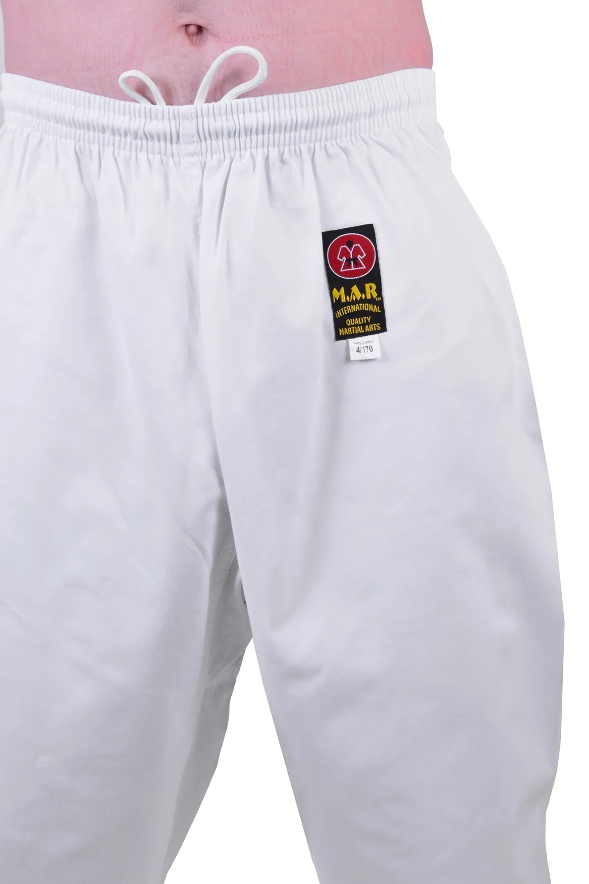 MAR-023 | White Lightweight Judo/Jiu-Jitsu Uniform for Beginner Students   FREE BELT