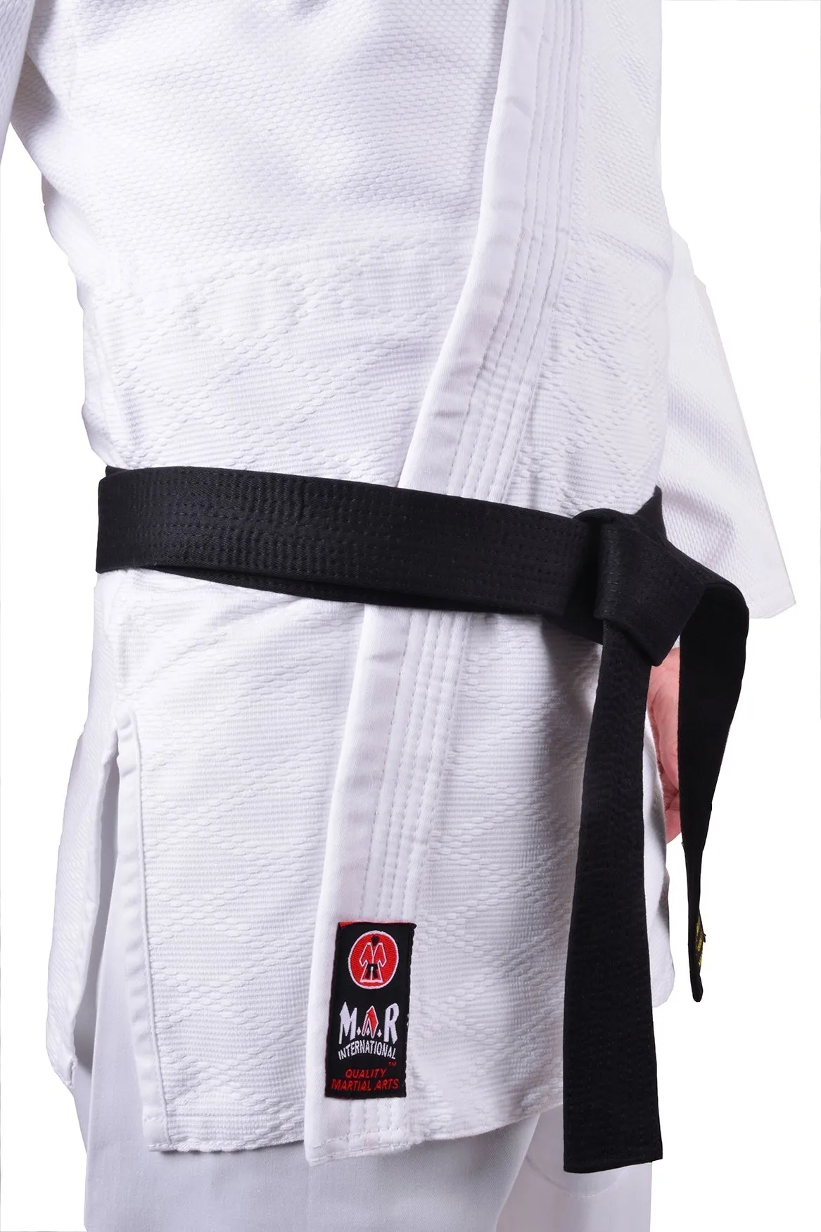 MAR-025 | Mediumweight White Judo/Jiu-Jitsu Uniform For Intermediate Students   FREE BELT