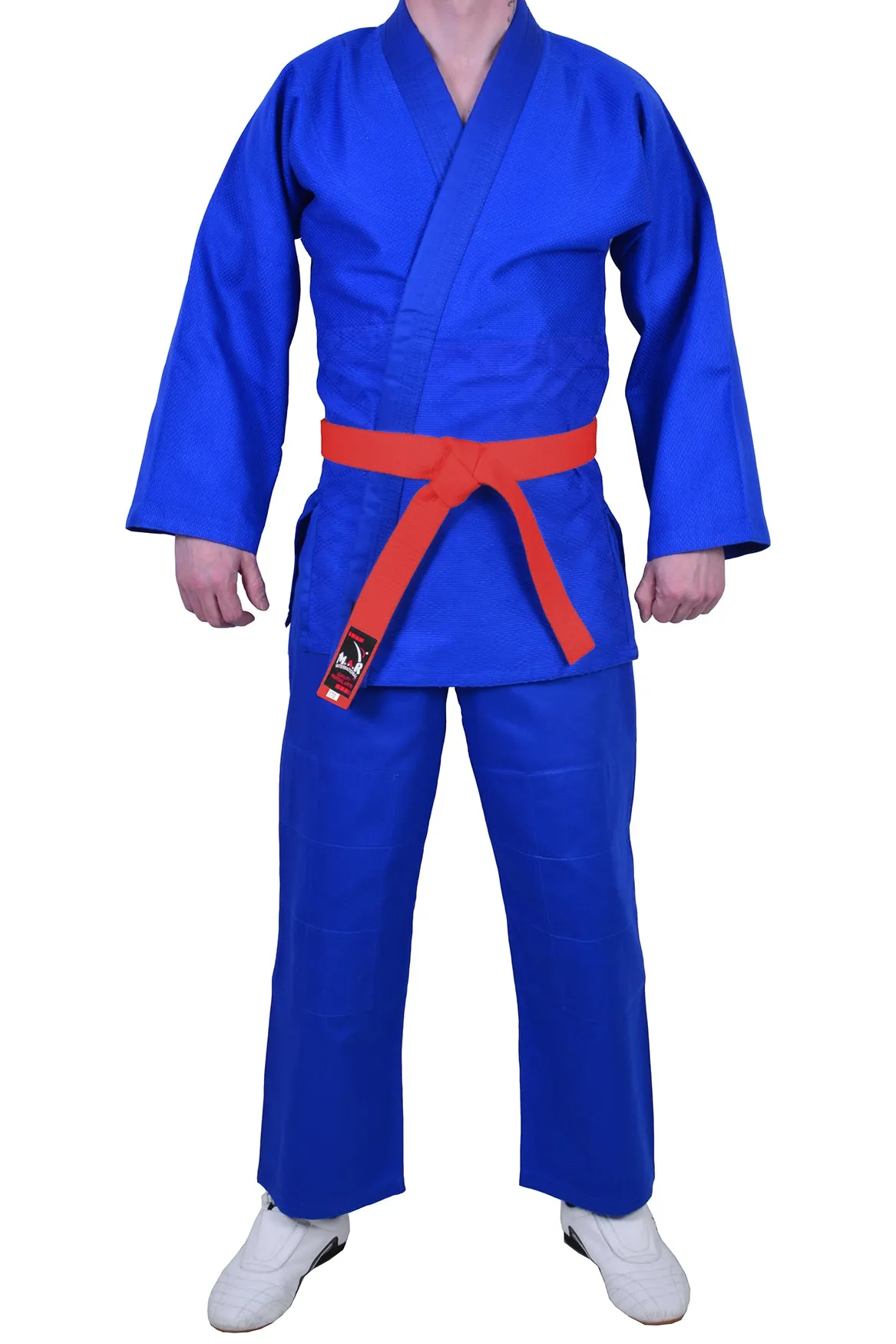 MAR-026A | Mediumweight Blue Judo Uniform For Intermediate Students   FREE BELT