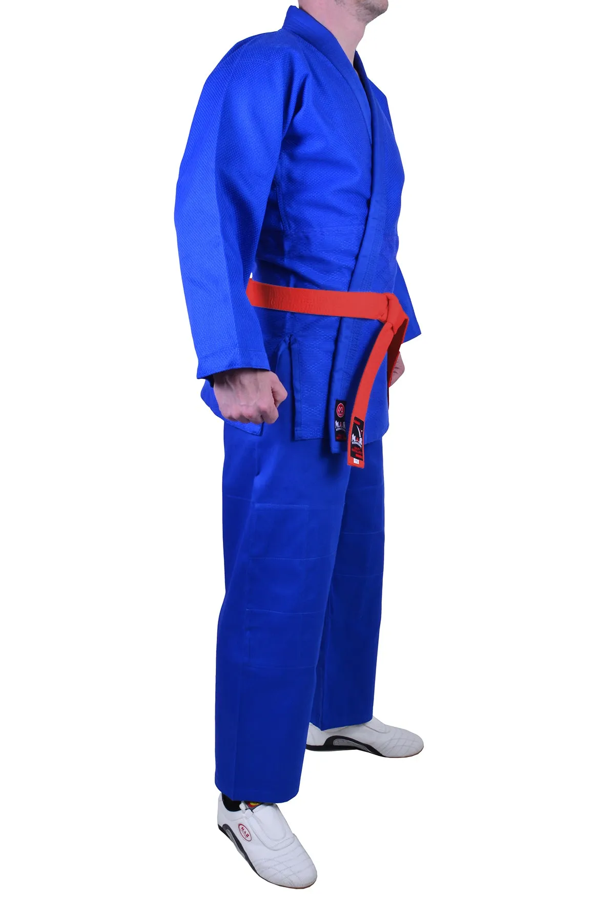 MAR-026A | Mediumweight Blue Judo Uniform For Intermediate Students   FREE BELT