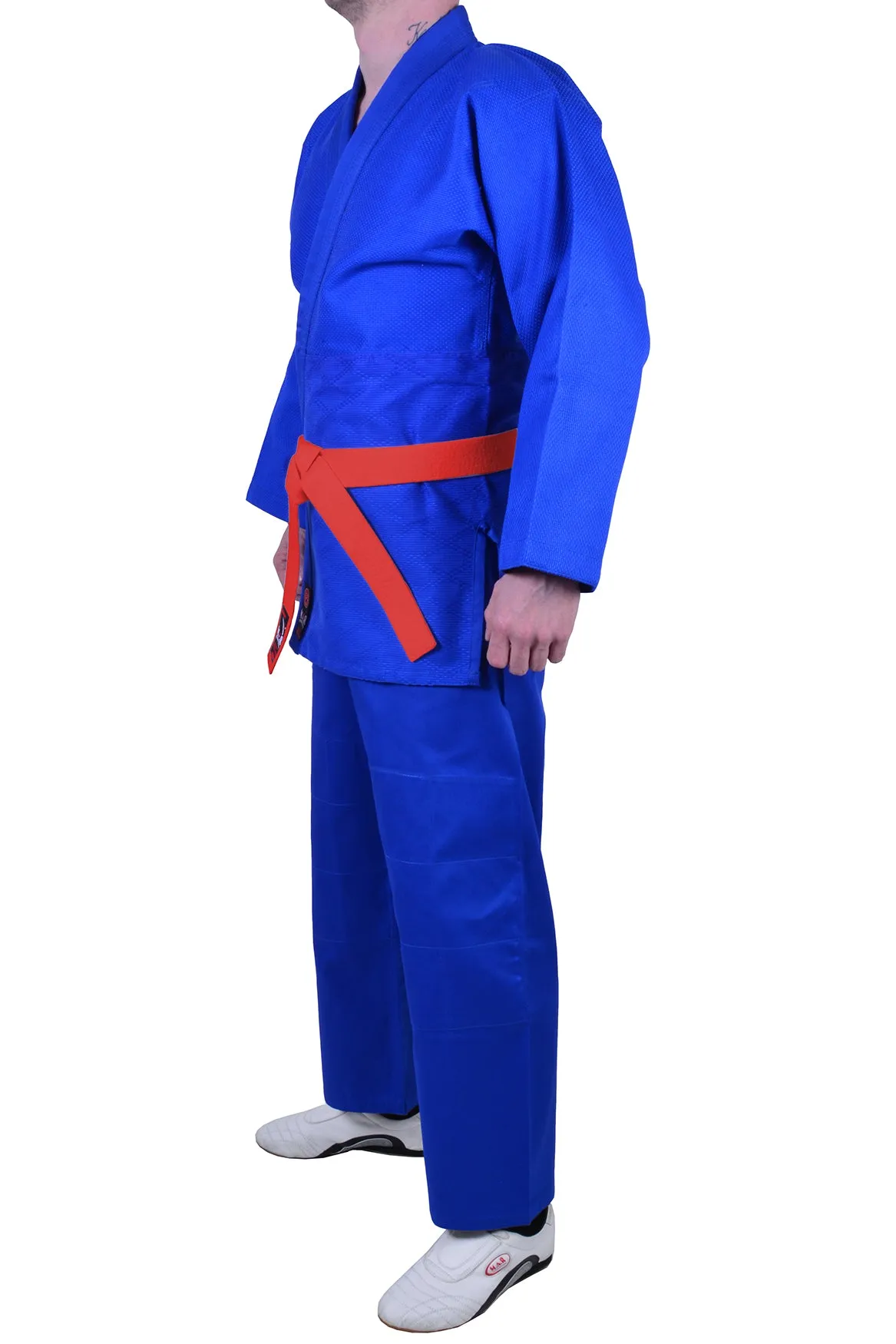 MAR-026A | Mediumweight Blue Judo Uniform For Intermediate Students   FREE BELT