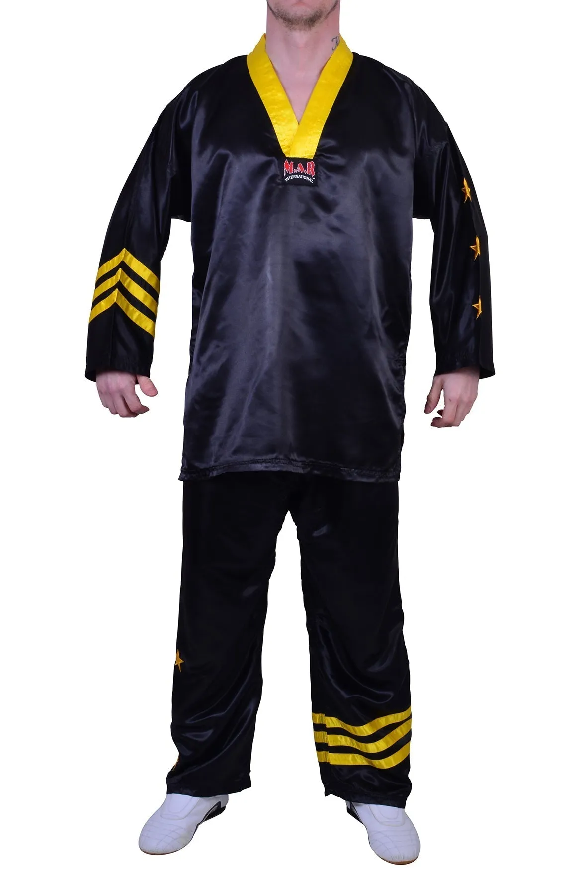 MAR-053A | Black & Yellow Freestyle Uniform w/ Stripes/Stars