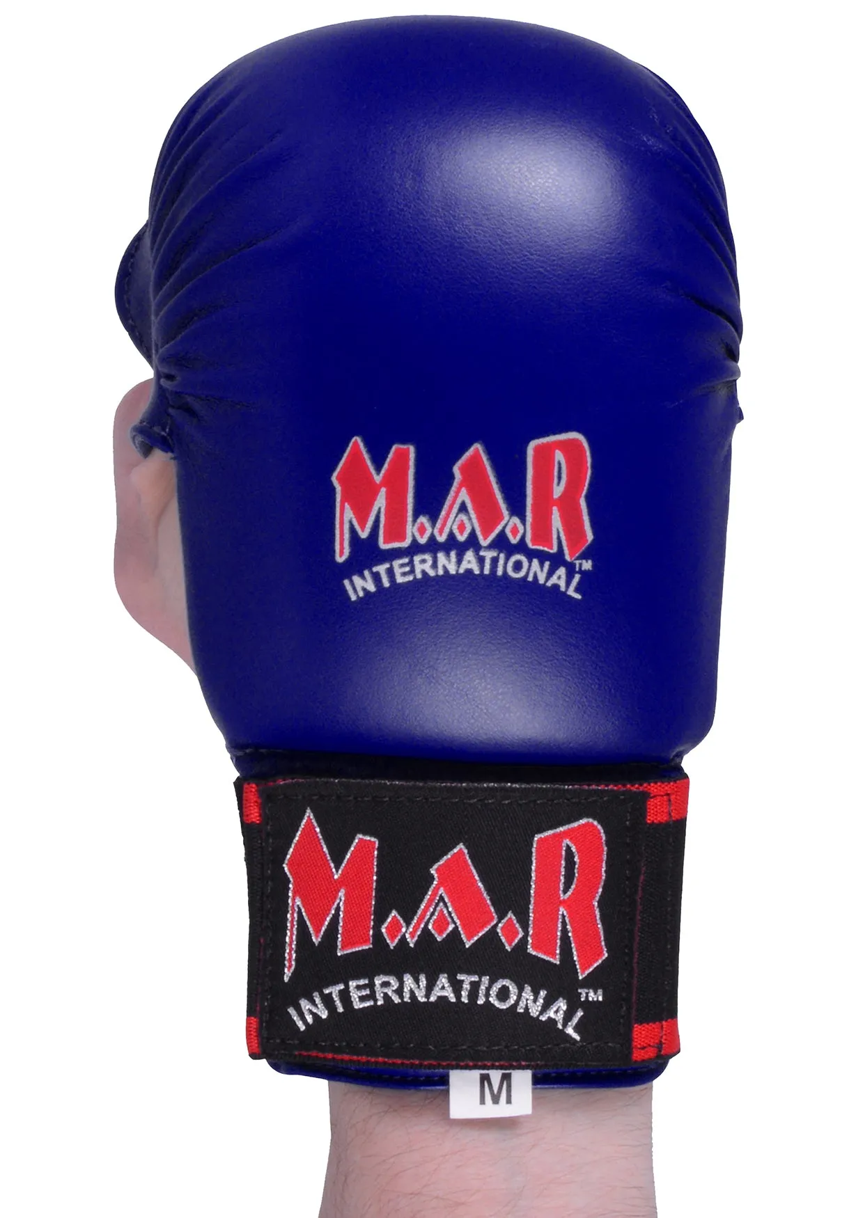 MAR-142AA | Navy-Blue Karate Gloves w/ Moulded Padding