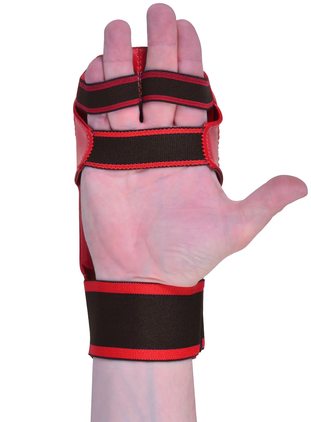 MAR-142B | Red Karate Gloves w/ Moulded Padding