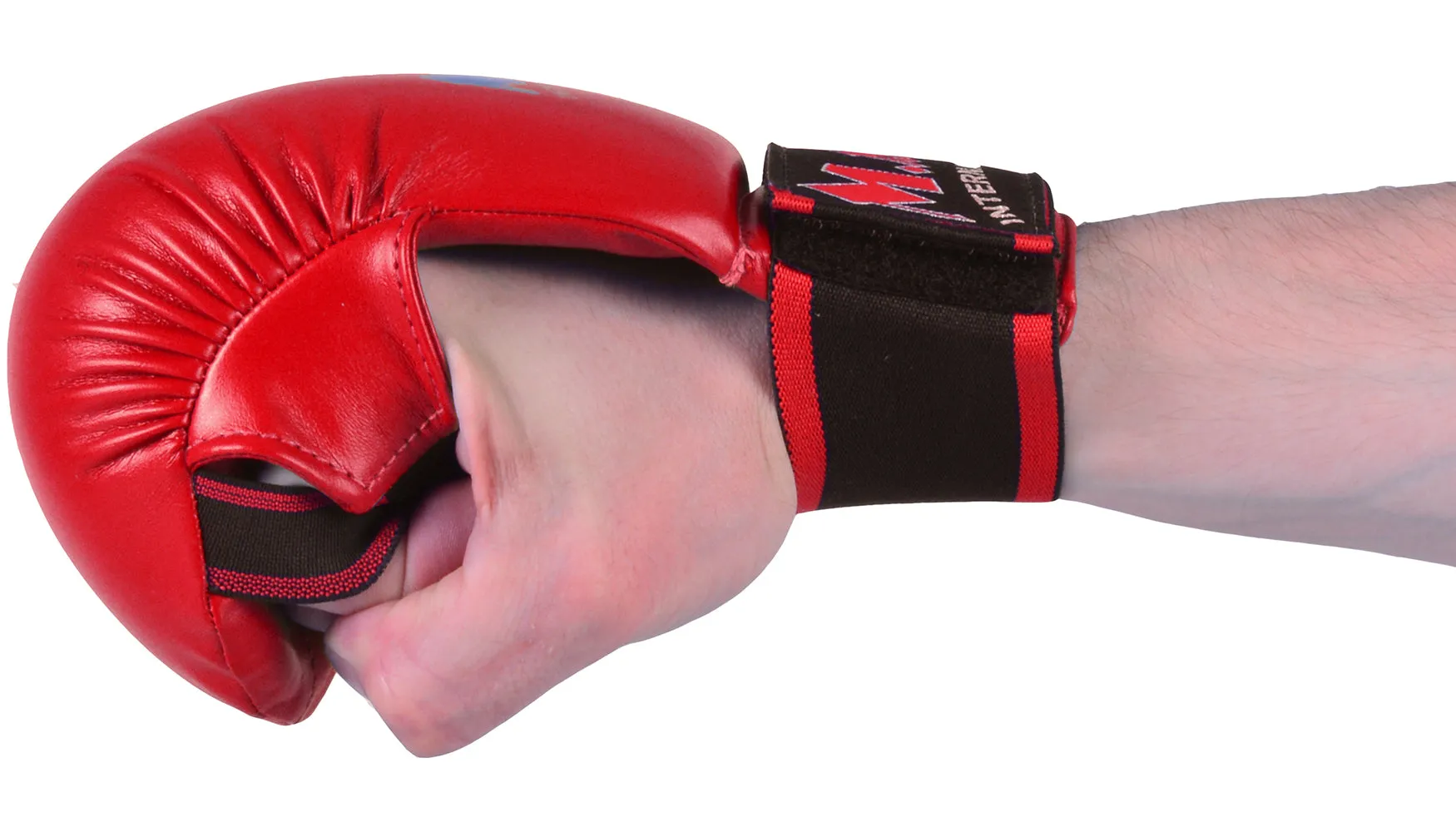 MAR-142B | Red Karate Gloves w/ Moulded Padding