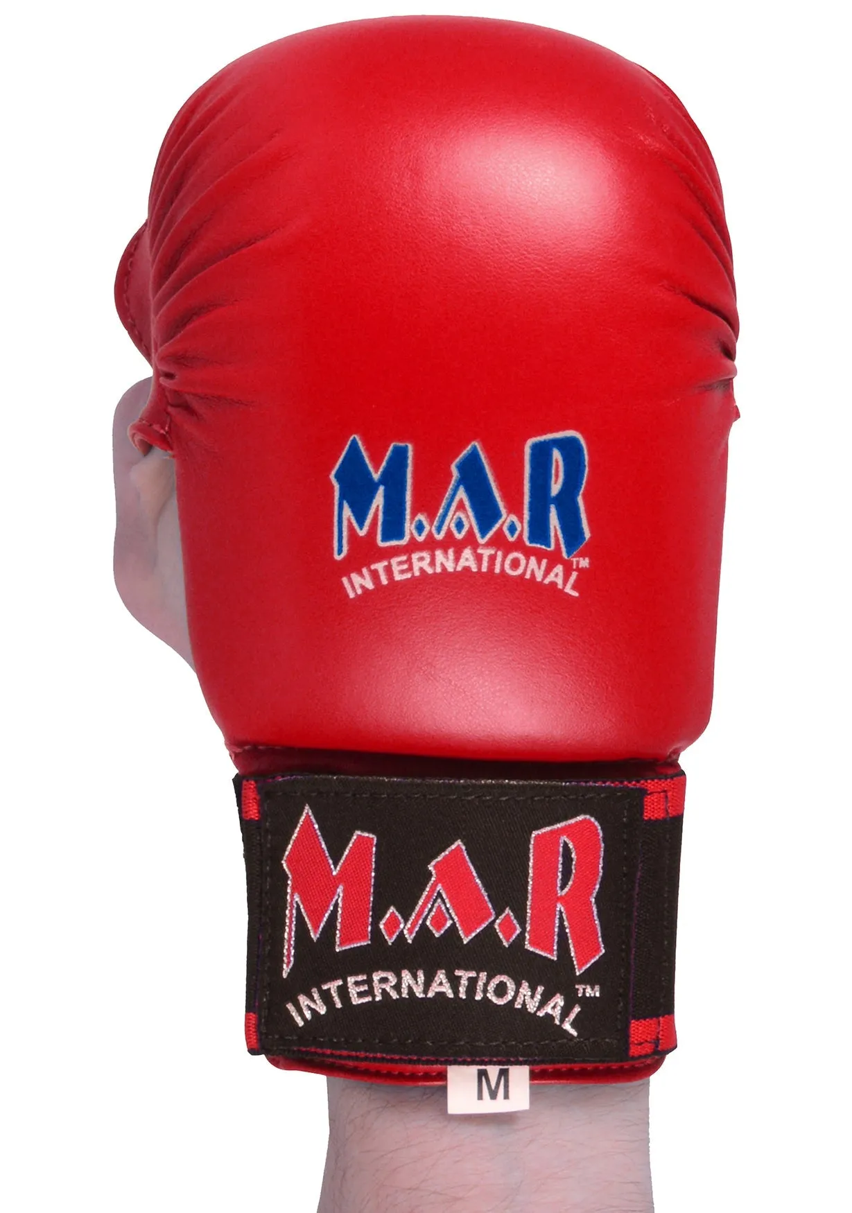 MAR-142B | Red Karate Gloves w/ Moulded Padding