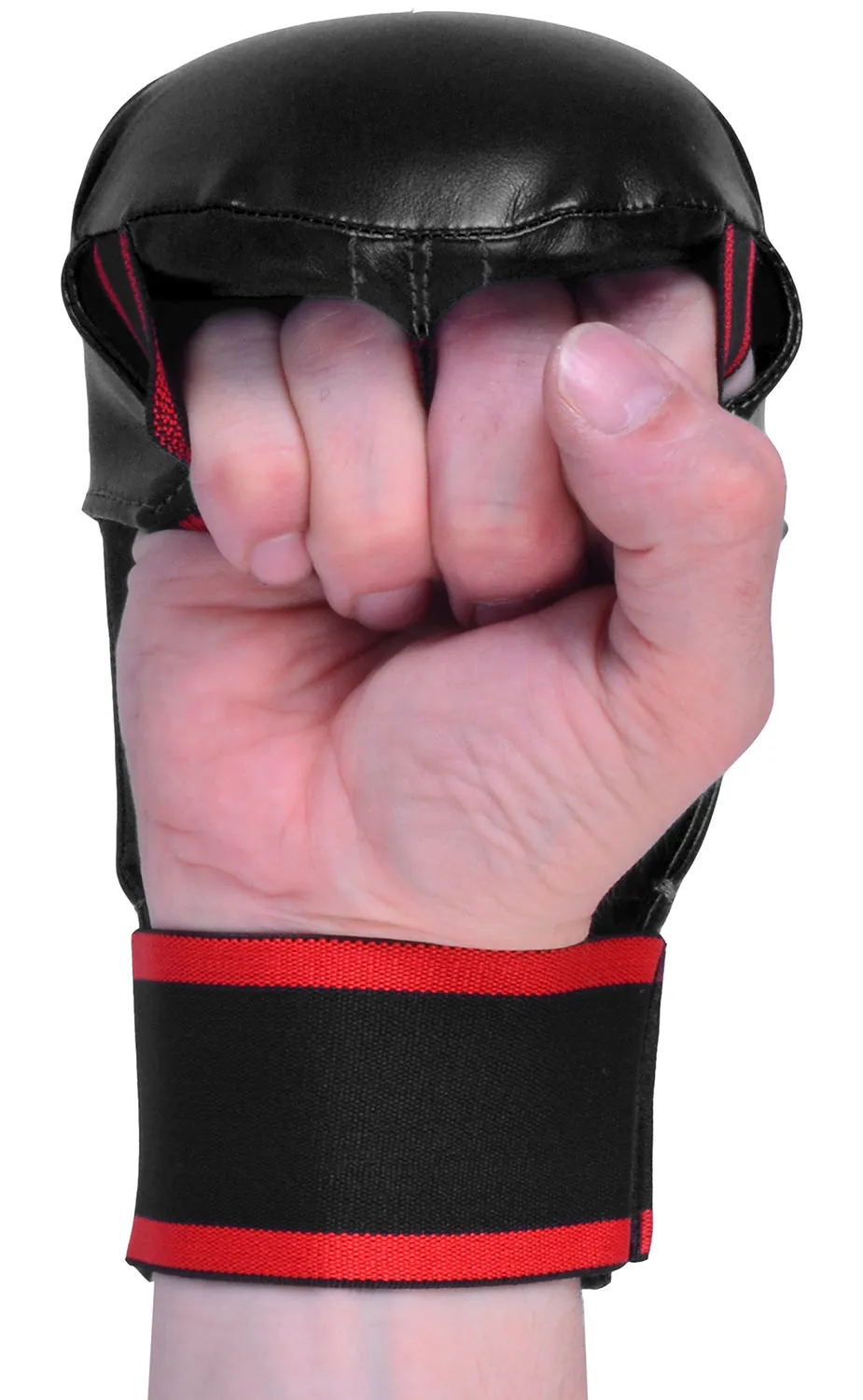 MAR-142D | Black Karate Gloves w/ Moulded Padding