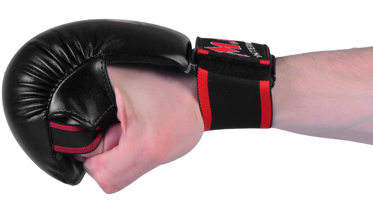 MAR-142D | Black Karate Gloves w/ Moulded Padding