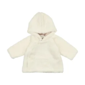 Mema Knits Cream Fur Baby Jacket