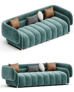 Modern Light Blue Stylish Luxury Sofa